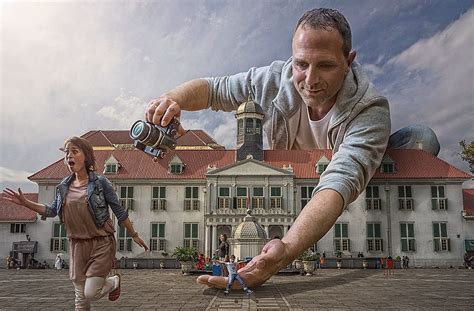 Giant man, adrian sommeling, giant, man, creative, woman, situation ...