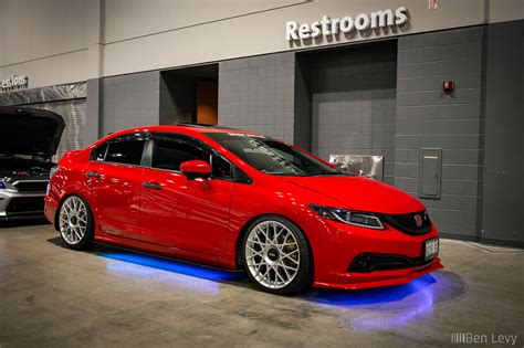 Red 9th Gen Honda Civic Sedan - BenLevy.com