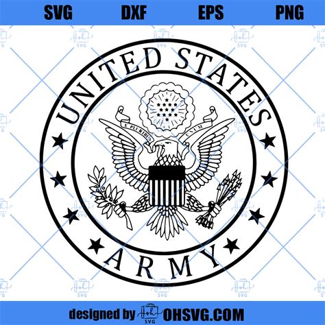 U.S. Army Eagle Logo, Standard Army Seal Digital Vector .ai, .svg, .pn - ohsvg