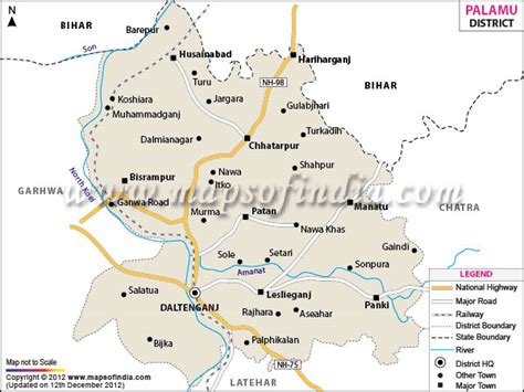 Palamau District Map