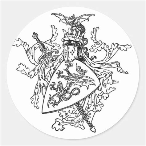 King Arthur's Coat of Arms Sticker | Zazzle