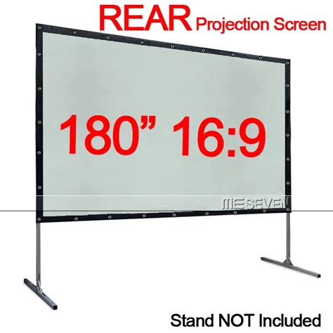 180 Inches 16:9 Portable Folded PVC Material , Indoor Outdoor Rear Projection Screen High ...