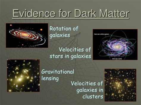 PPT - The Dark Universe Dark Matter Matters! PowerPoint Presentation - ID:4355735