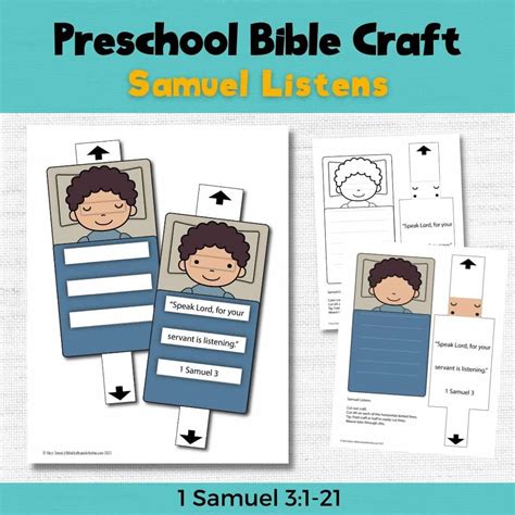 Sunday School Craft for Samuel Listens to God - Bible Crafts and Activities