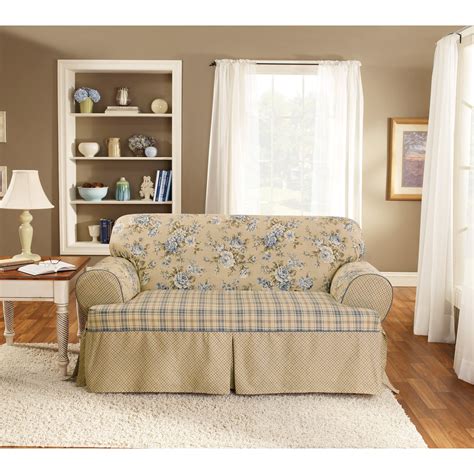 Sure Fit Lexington T-Cushion Sofa Slipcover, Red - Walmart.com