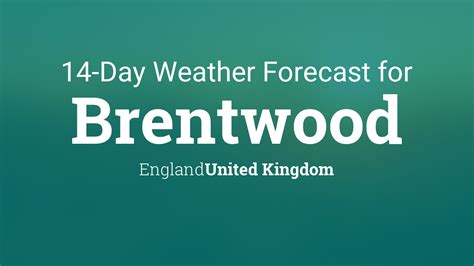 Brentwood, England, United Kingdom 14 day weather forecast