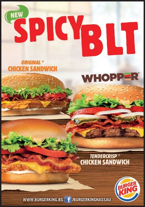 Burger King Chicken Sandwiches Menu - samtinkjaslike