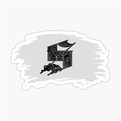 "Gothic letter S – Alphabet typography" Sticker for Sale by IrvinGothGarden | Redbubble