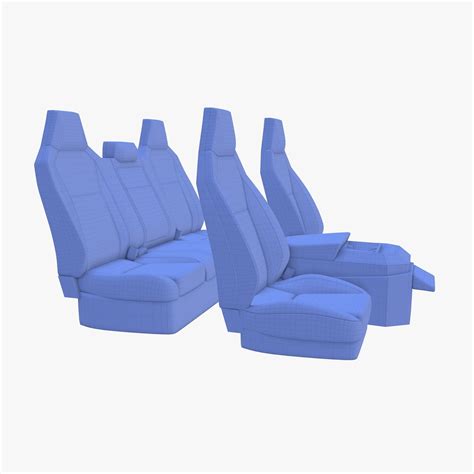 Tesla Cybertruck Seats Dark 3D model | CGTrader