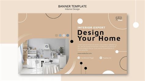 Free PSD | Interior design banner template