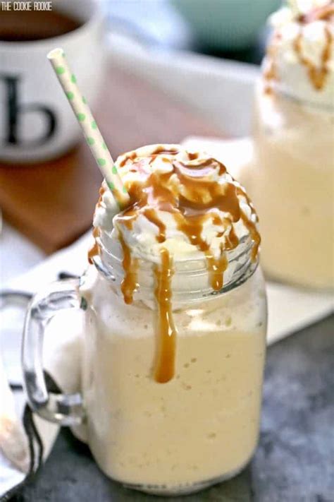 Caramel Frappuccino Recipe (Homemade Caramel Frappe) - The Cookie Rookie®