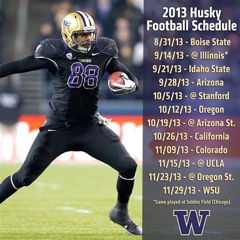 Washington Huskies Football Schedule - BrianaLarkin