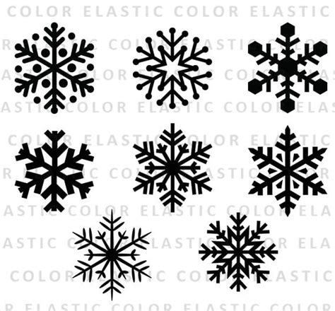 Snowflake svg snowflake clipart snowflake silhouette and | Etsy