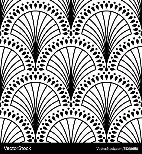 Art Deco Pattern Black And White