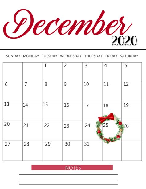 Copy of december Calendar Template | PosterMyWall