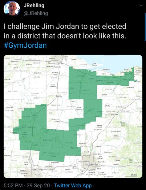 Jim Jordan Gerrymander District Map