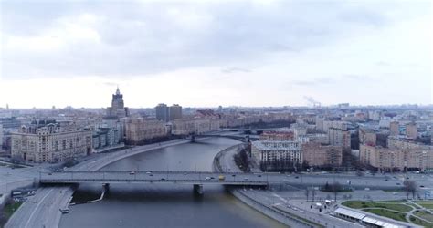 Stock Video Clip of Novoarbatskiy Bridge and Moskva River | Shutterstock