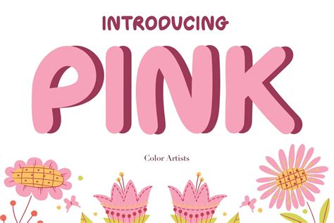 Pink Font by MyFontsShop · Creative Fabrica