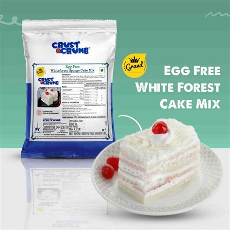 Vanilla Egg Free White Forest Sponge Cake Mix Grand - White Forest Cake Mix, Powder, Packaging ...