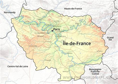 Île-de-France Map