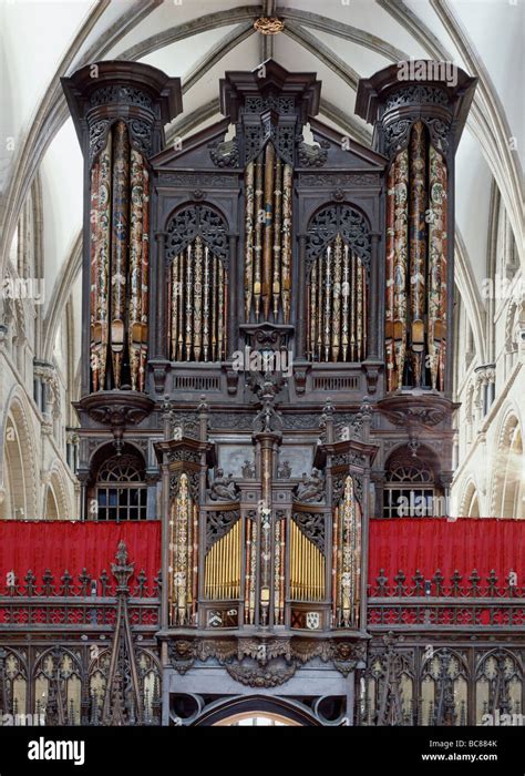 Gloucester Cathedral Organ Stock Photo - Alamy