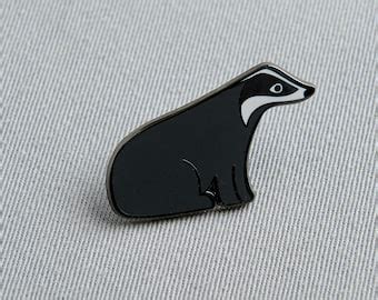 Badger Pin-badger Jewellery-pin-animal Pin-jewellry-fashion - Etsy