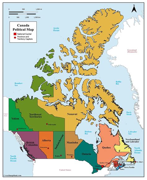 Canada Provinces Map – Map of Canada [PDF] - Printable World Maps