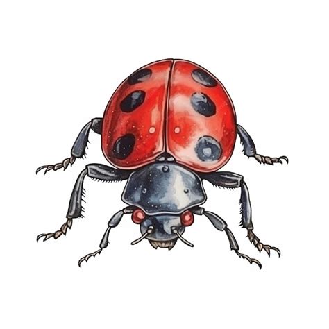 Premium AI Image | A ladybug with red dots and black spots