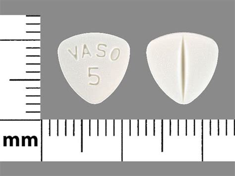 VASO 5 Pill White Three-sided - Pill Identifier