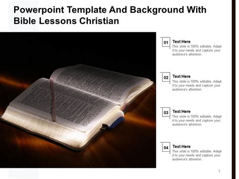 Powerpoint Template And Background With Bible Lessons Christian ...