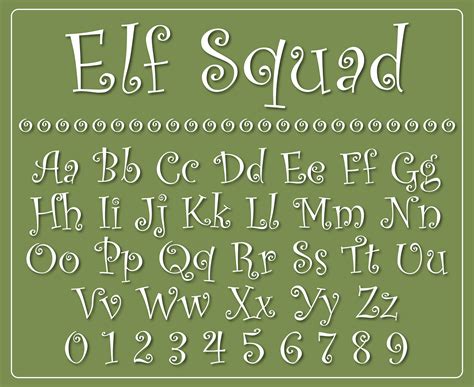 Curly Font Elf Font Curly Cursive Font Curly Script Font Curly - Etsy ...