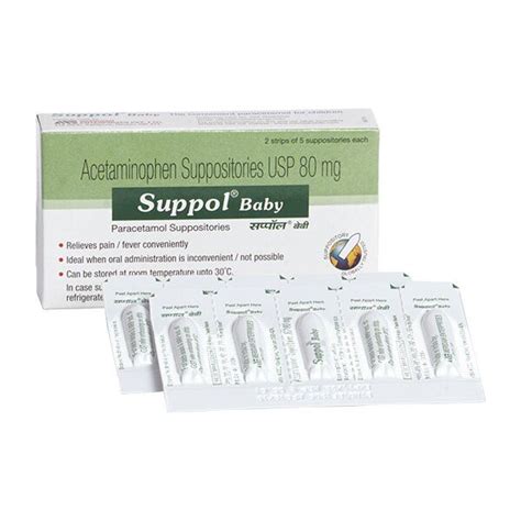 Suppol Baby 80 mg Suppositories 5's Price, Uses, Side Effects ...