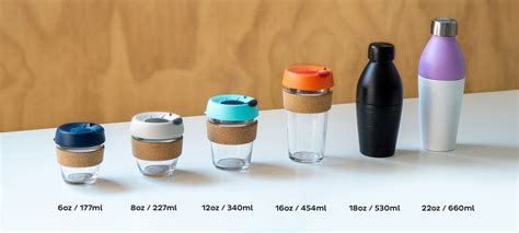 Bottle and Coffee Cup Size Guide | KeepCup