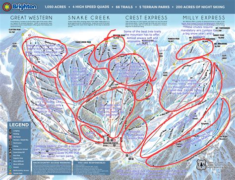 Honest Trail Maps - Brighton Ski Resort : r/skiing