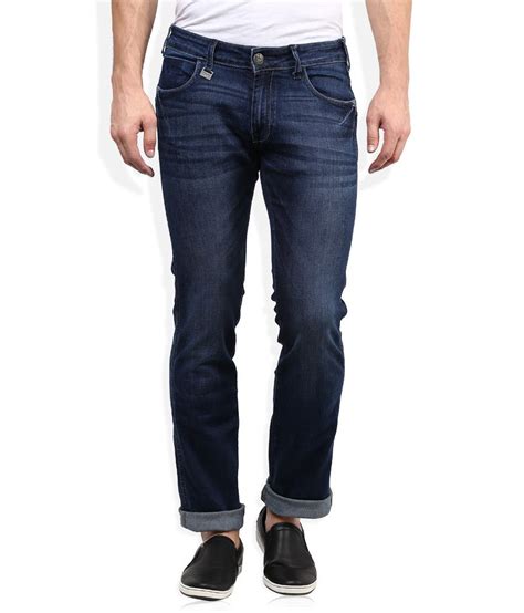 Wrangler Blue Dark Wash Slim Fit Jeans - Buy Wrangler Blue Dark Wash Slim Fit Jeans Online at ...