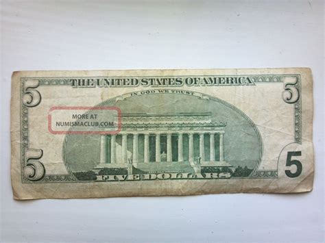 Error $5 Five Dollar Bill, Misprint / Misaligned / Collector Piece