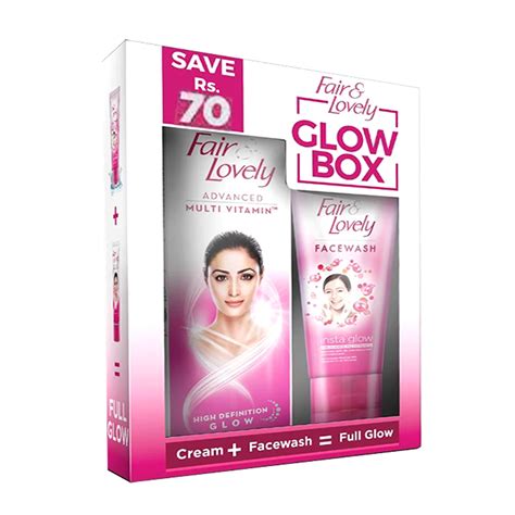 Buy Glow & Lovely Glow Box (Glow & Lovely Advanced Cream + Glow & Lovely Insta Glow Face Wash ...