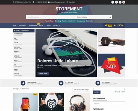 Storement - eCommerce Website WordPress Theme - DesignHooks