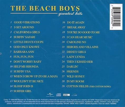 Cd The Beach Boys / Greatest Hits 29 Classic Hits (1998) | Cuotas sin ...