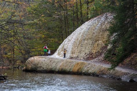 Hiking to the Spouters and Mineral Springs on the Geyser Trail in Saratoga Spa State Park ...