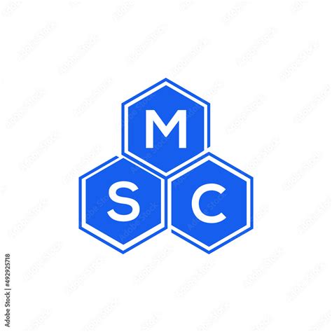 MSC letter logo design on White background. MSC creative initials letter logo concept. MSC ...