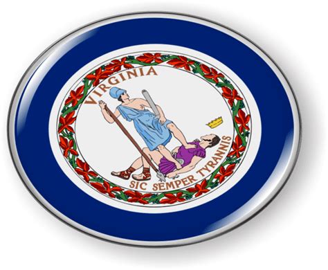 Virginia - State Flag Emblem - Best License Plate Frames