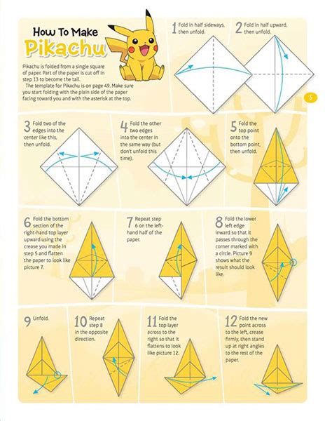 Origami ideas: Origami De Pokemon Paso A Paso