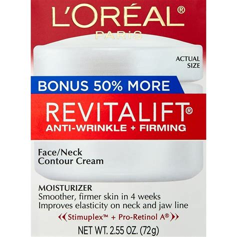 L'Oreal Paris Revitalift Anti-Wrinkle + Firming Face & Neck Cream, 2.55 oz. - Walmart.com ...