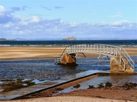 The Submerged Bridge Over Biel Water in Belhaven Bay | Amusing Planet