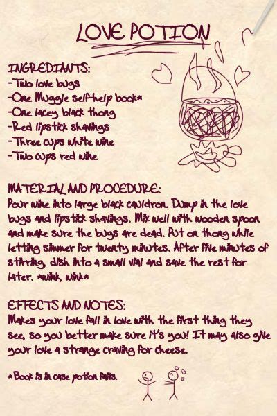 Harry Potter Potion Recipes