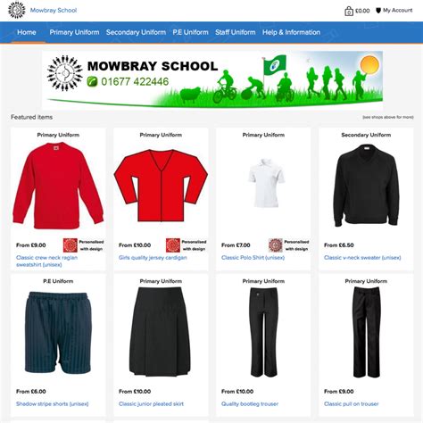 School Uniform - Mowbray School