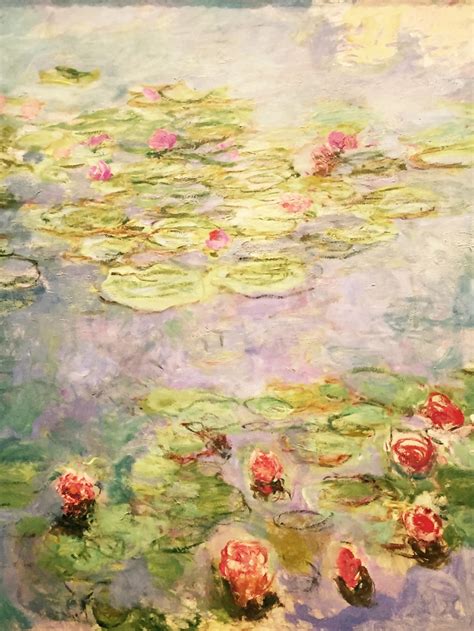 "Water lilies (red)" Claude Monet - Artwork on USEUM