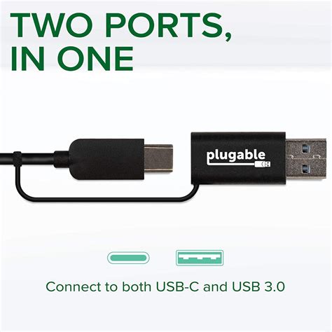 Plugable 2.5G USB C and USB to Ethernet Adapter 2-in-1 Adapter ...