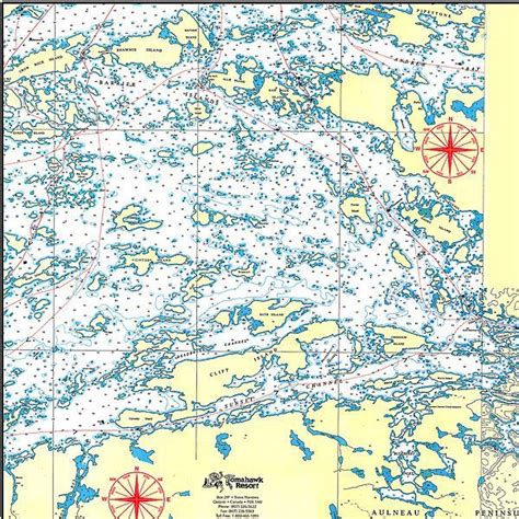 Lake of the Woods Map for Houseboaters and Fishermen